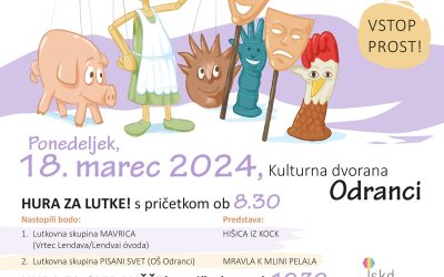 Vabilo – Srečanje otroških lutkovnih in gledaliških skupin Slovenije 2024